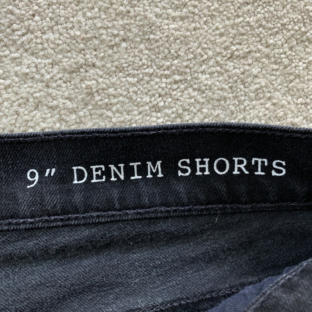 Madewell 9" Denim Shorts in Everton Wash Mens 36 Black Raw Hem Summer Outdoor - Picture 4 of 12